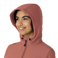 Layers Women's Bonded Fleece Hoodie Wildrose side detail 1