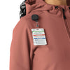 Layers Women's Bonded Fleece Hoodie Wildrose side detail 2