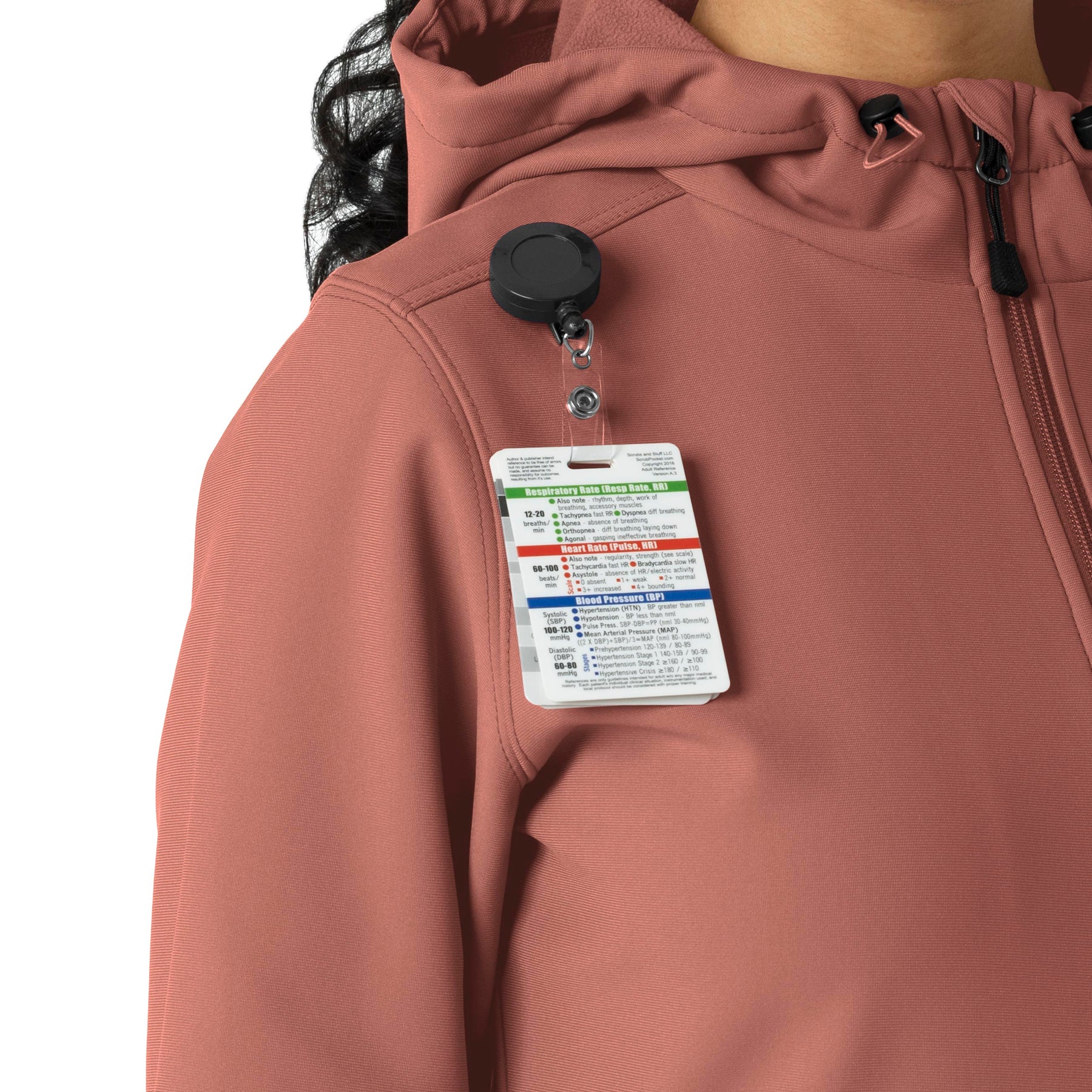 Layers Women's Bonded Fleece Hoodie Wildrose side detail 2