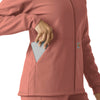 Layers Women's Bonded Fleece Hoodie Wildrose back detail
