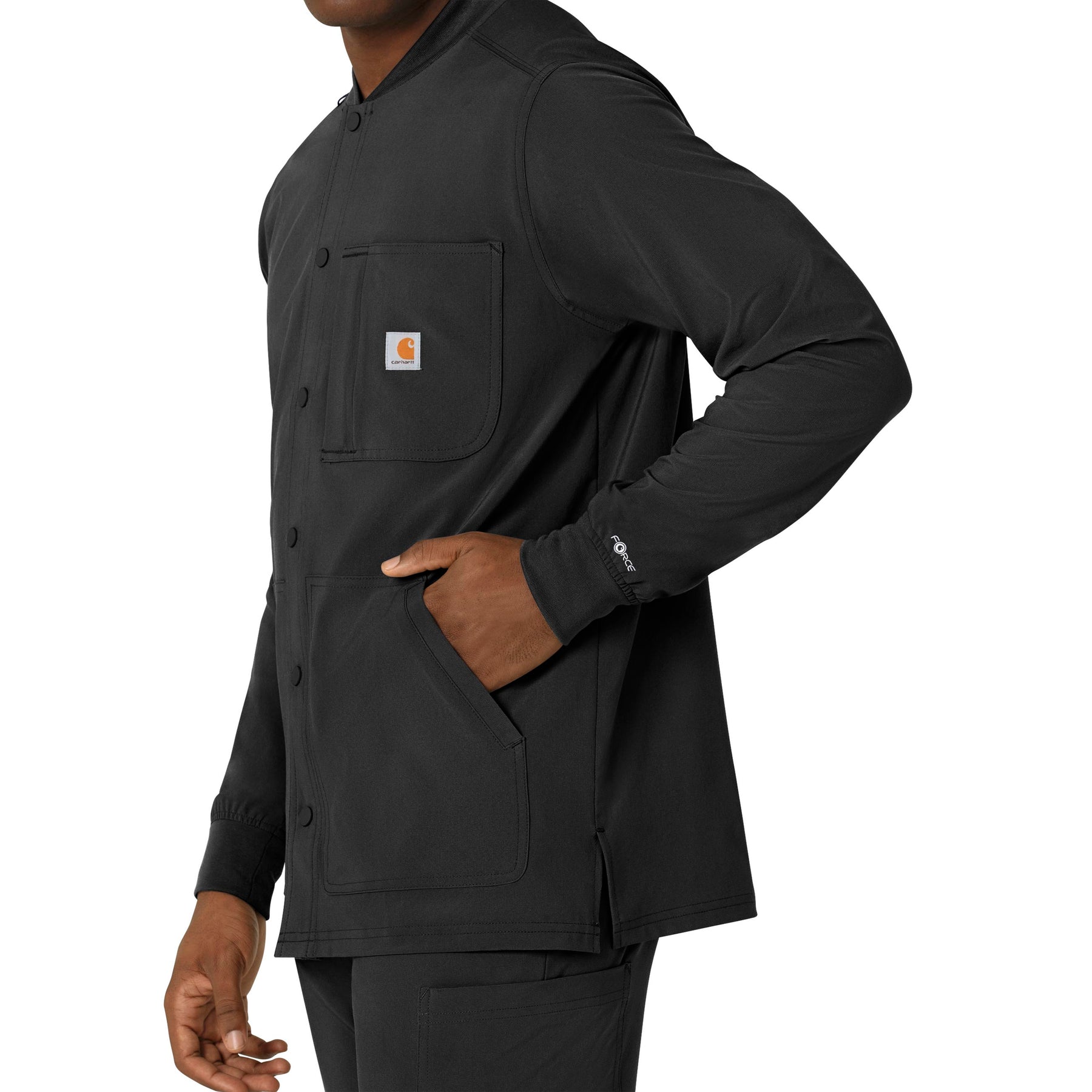 Force Cross-Flex Men's Shirt Jacket Black side detail 1