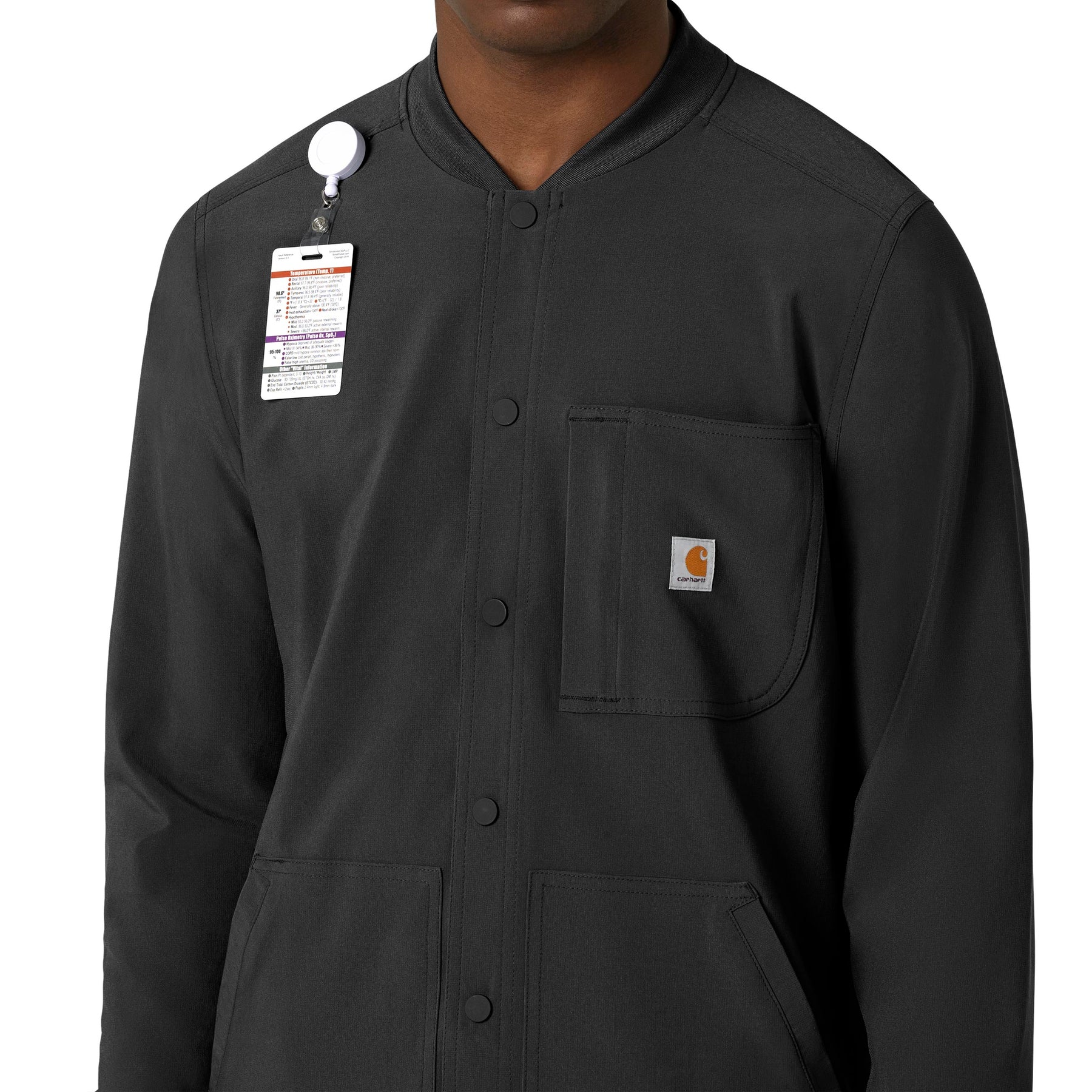 Force Cross-Flex Men's Shirt Jacket Black back detail