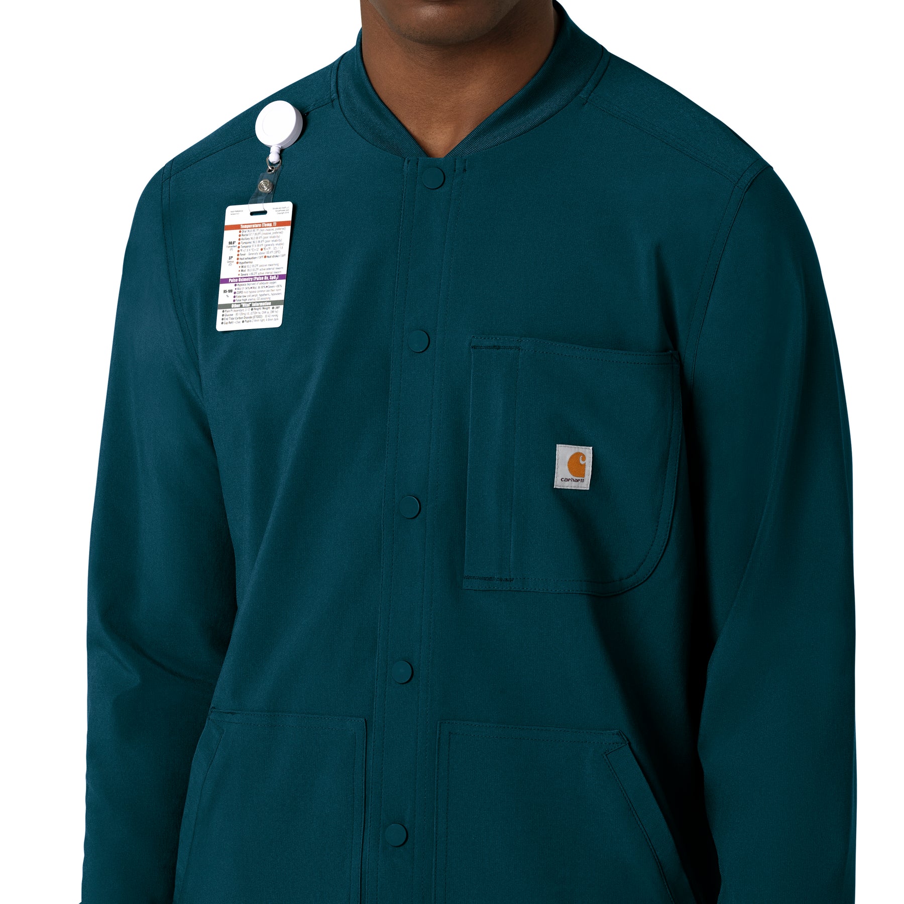 Force Cross-Flex Men's Shirt Jacket Caribbean back detail