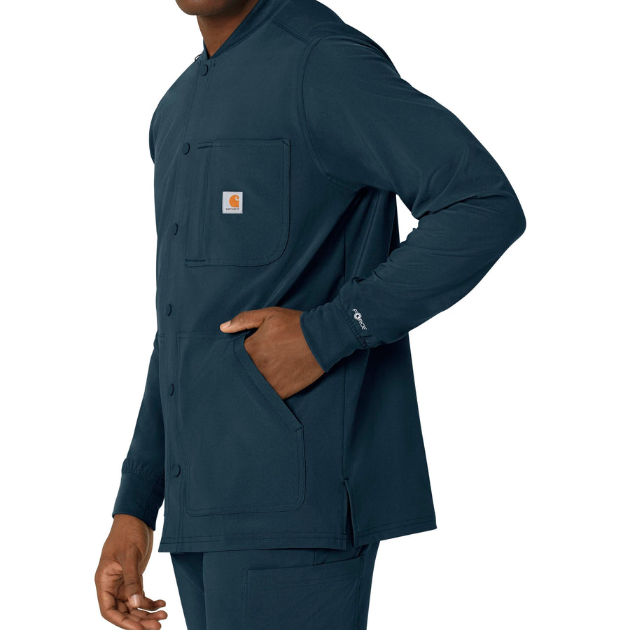 Force Cross-Flex Men's Shirt Jacket Navy side detail 1