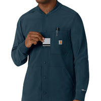 Force Cross-Flex Men's Shirt Jacket Navy hemline detail