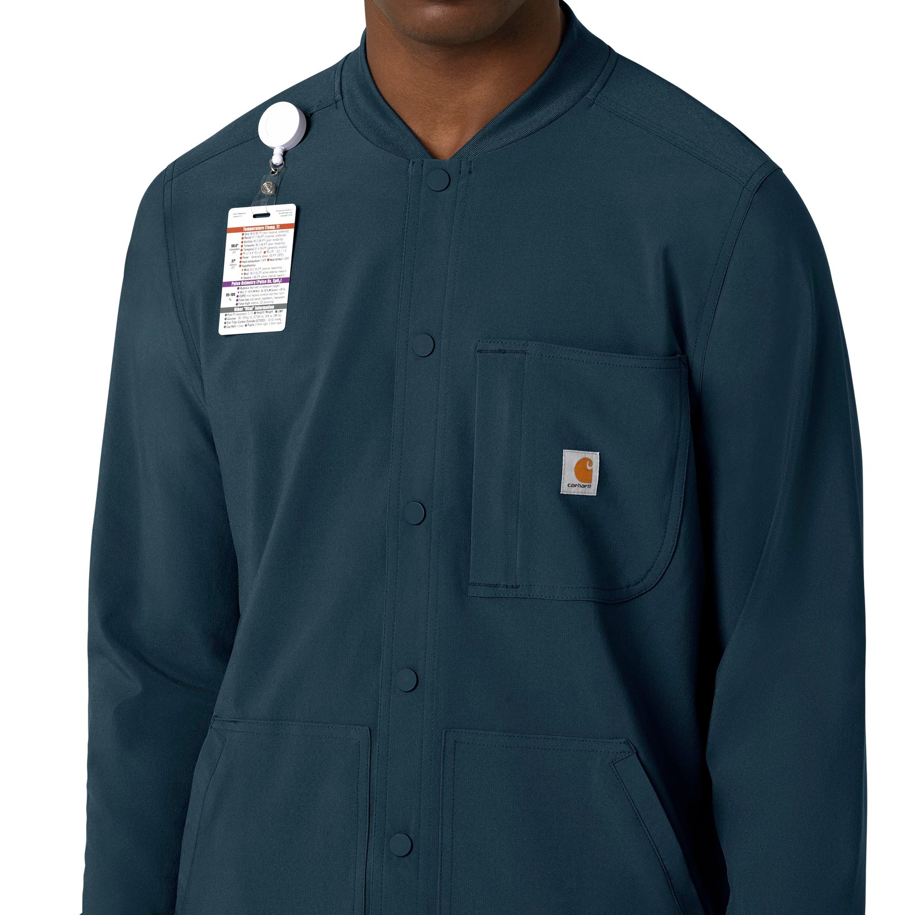 Force Cross-Flex Men's Shirt Jacket Navy back detail