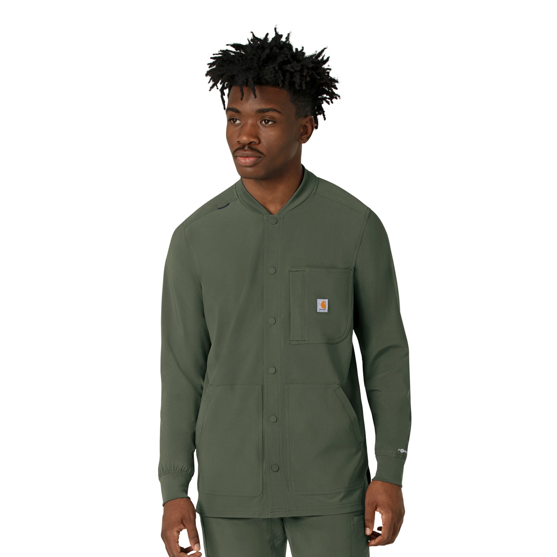 Force Cross-Flex Men's Shirt Jacket Olive side view