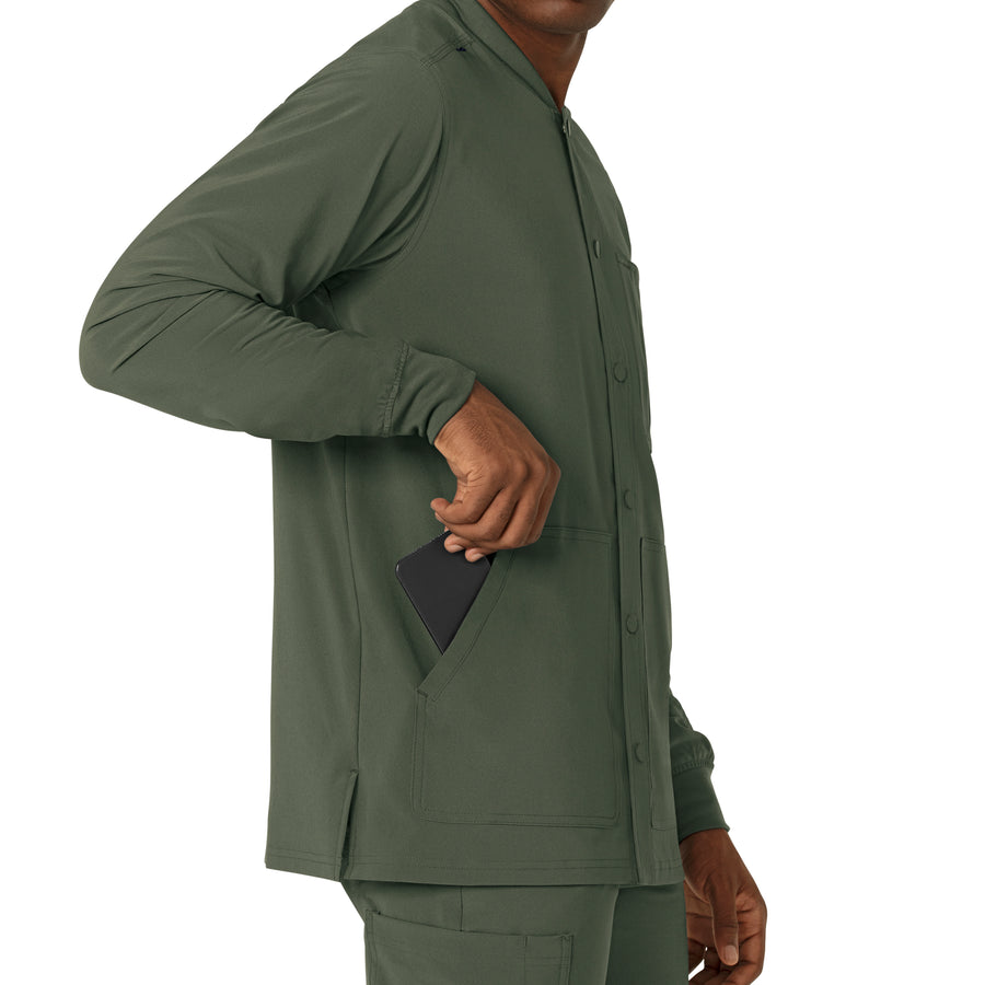 Force Cross-Flex Men's Shirt Jacket Olive side detail 2