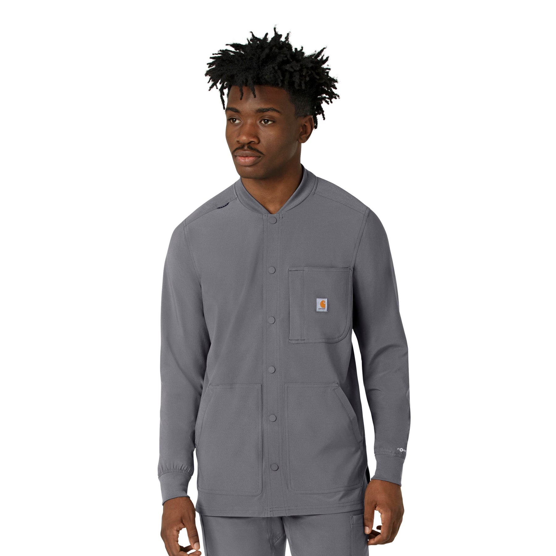 Force Cross-Flex Men's Shirt Jacket Pewter side view