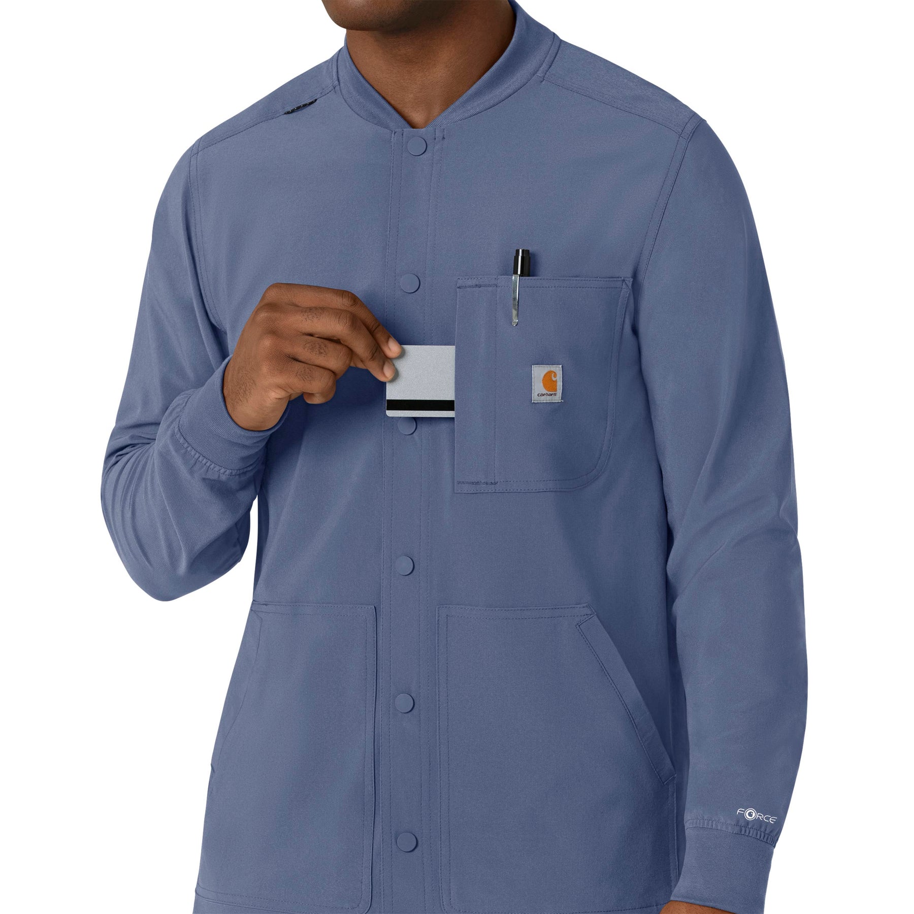 Force Cross-Flex Men's Shirt Jacket Riverside hemline detail