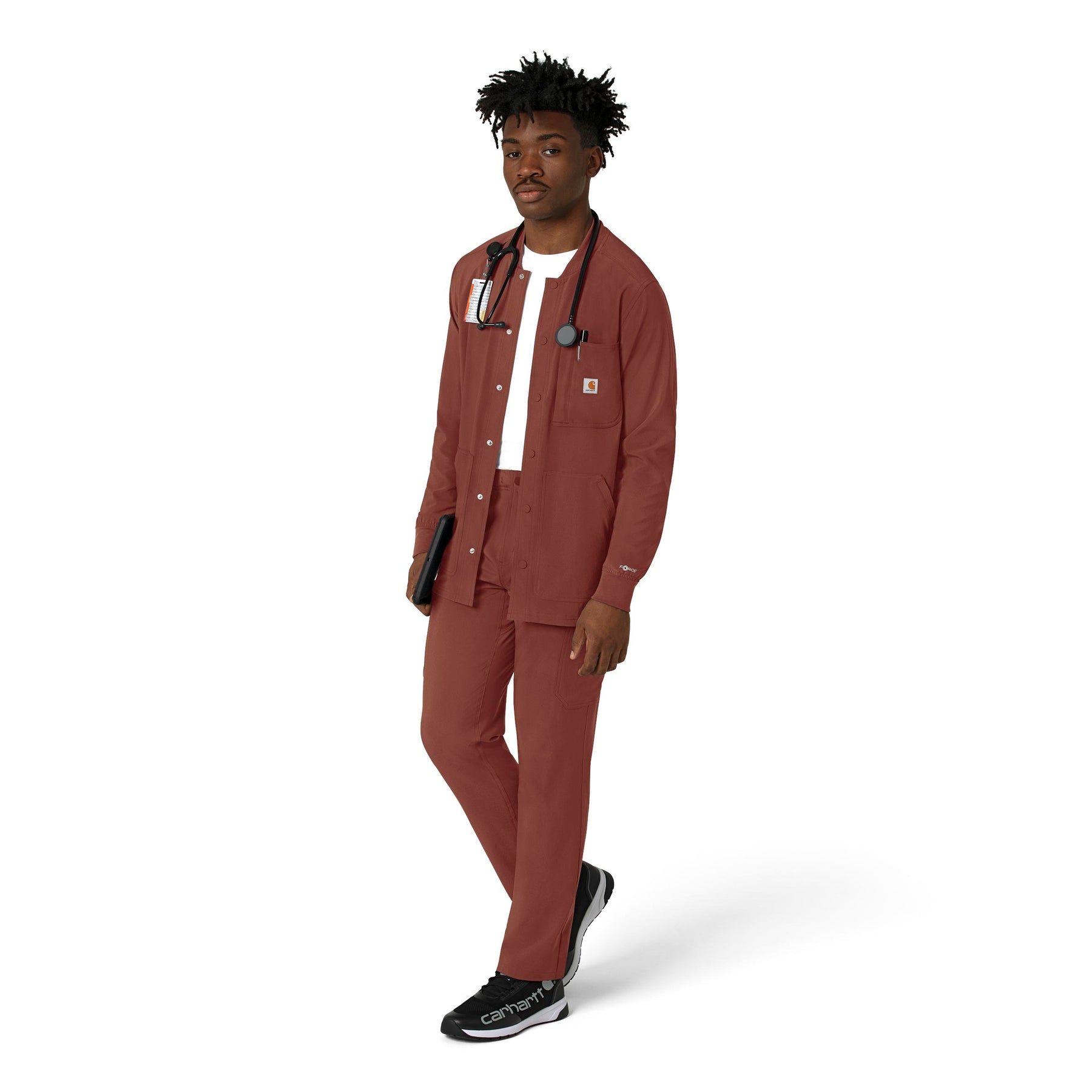 Force Cross-Flex Men's Shirt Jacket Sable full scrub set