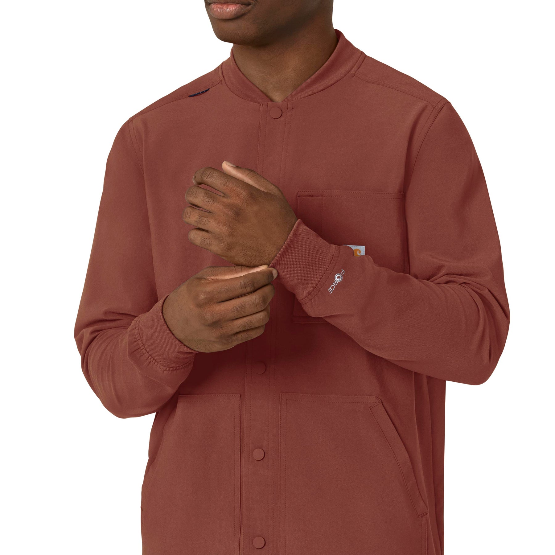 Force Cross-Flex Men's Shirt Jacket Sable front detail