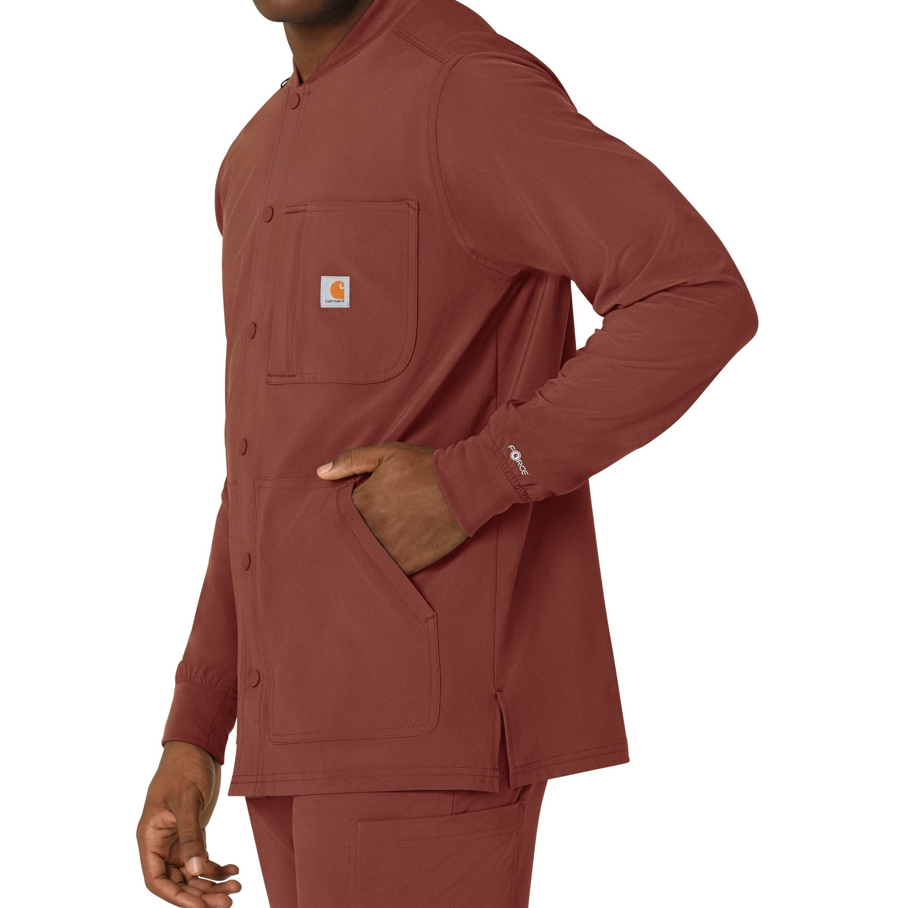 Force Cross-Flex Men's Shirt Jacket Sable side detail 1