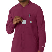 Force Cross-Flex Men's Shirt Jacket Wine hemline detail
