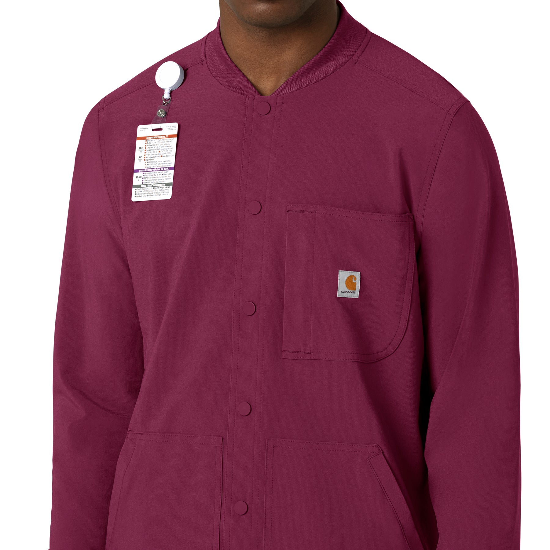Force Cross-Flex Men's Shirt Jacket Wine back detail