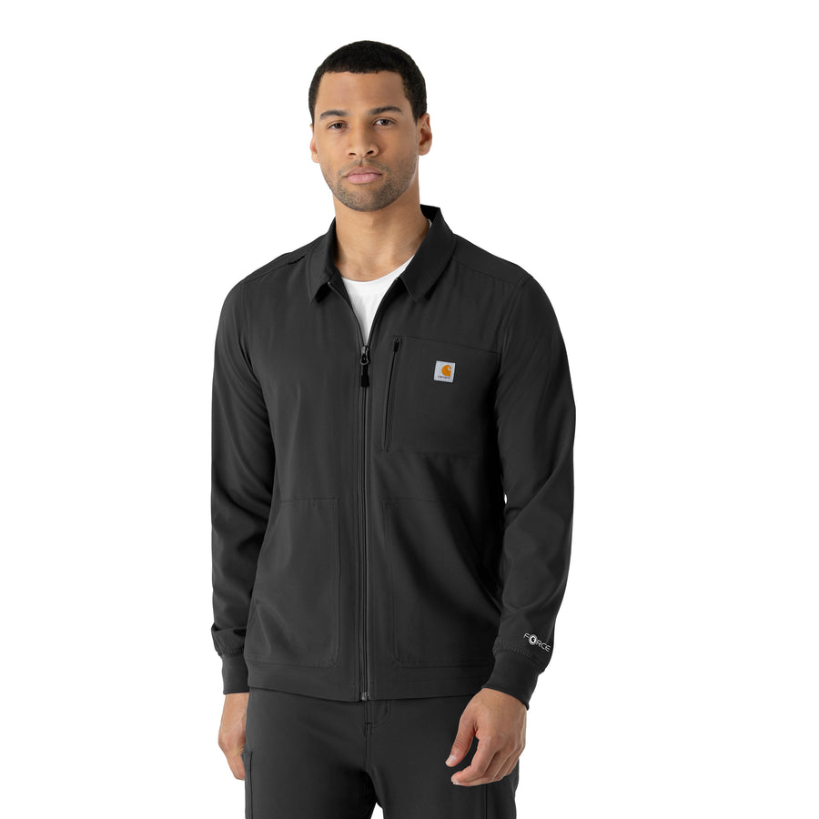 Carhartt Force Cross-Flex Men's Lightweight Scrub Jacket - Black