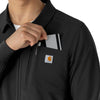 Force Cross-Flex Men's Lightweight Scrub Jacket Black hemline detail