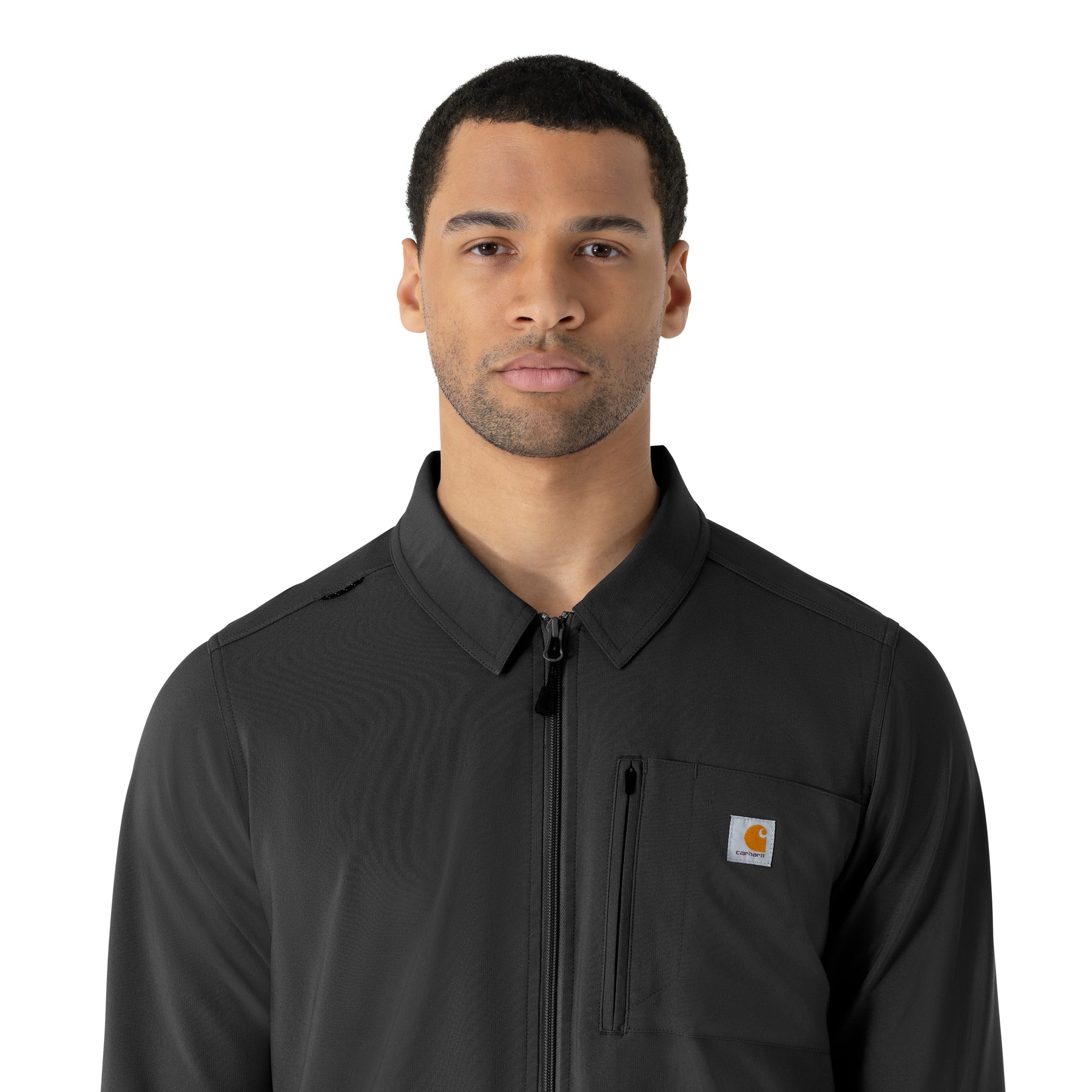 Carhartt Force Cross-Flex Men's Lightweight Scrub Jacket - Black