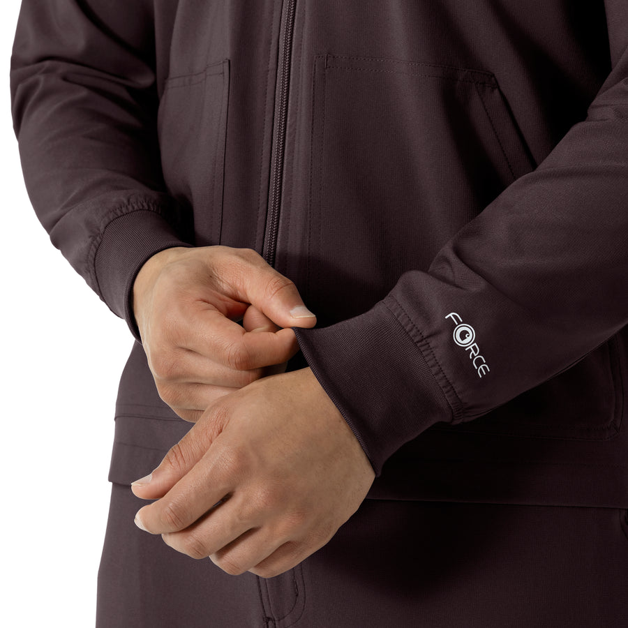 Carhartt Force Cross-Flex Men's Lightweight Scrub Jacket - Dark Sepia