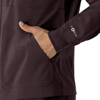 Carhartt Force Cross-Flex Men's Lightweight Scrub Jacket - Dark Sepia