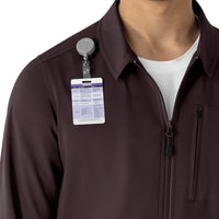 Carhartt Force Cross-Flex Men's Lightweight Scrub Jacket - Dark Sepia