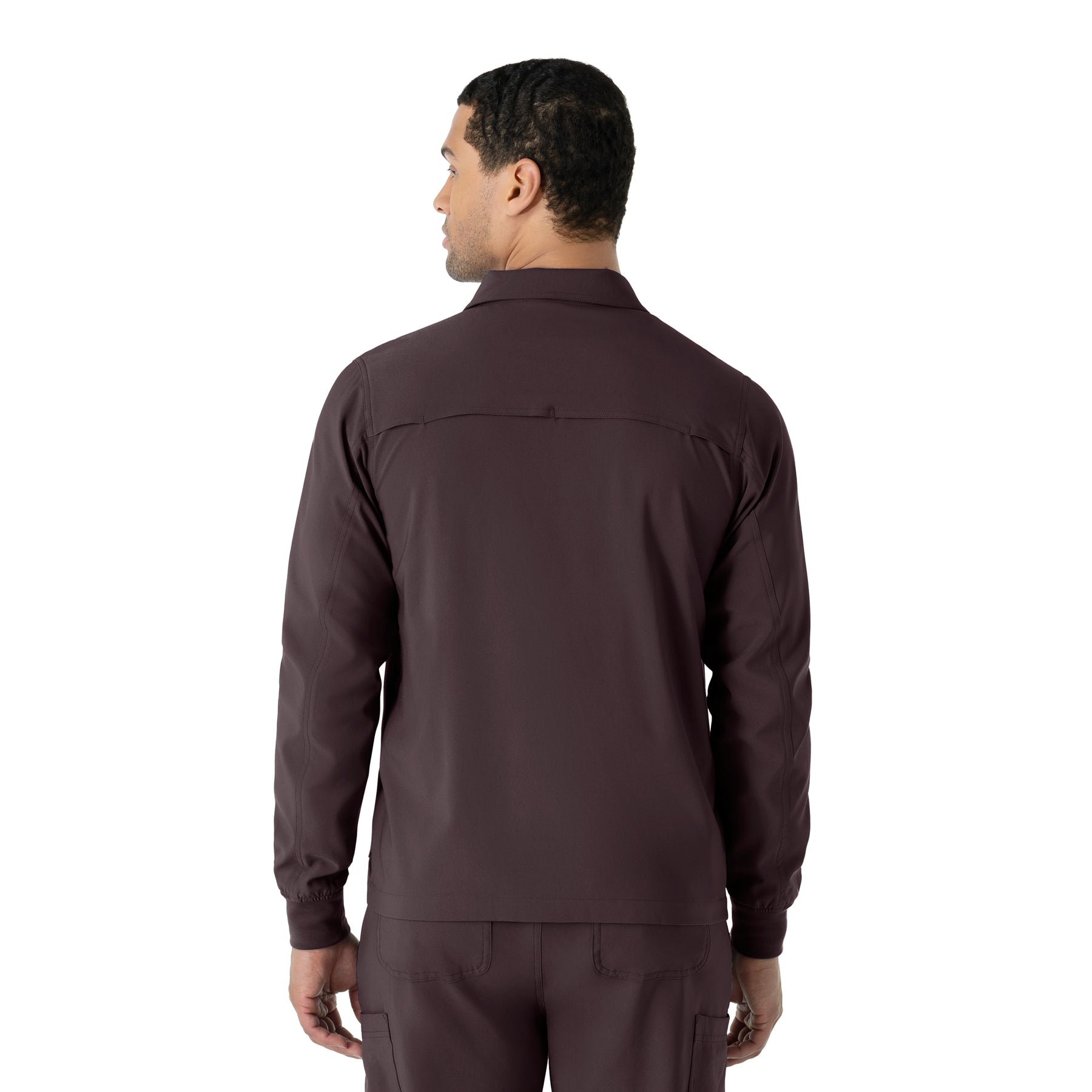 Carhartt Force Cross-Flex Men's Lightweight Scrub Jacket - Dark Sepia