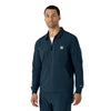Force Cross-Flex Men's Lightweight Scrub Jacket Navy side view