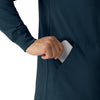 Force Cross-Flex Men's Lightweight Scrub Jacket Navy side detail 1