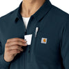 Force Cross-Flex Men's Lightweight Scrub Jacket Navy back detail