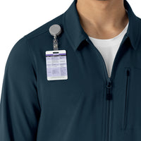 Carhartt Force Cross-Flex Men's Lightweight Scrub Jacket - Navy