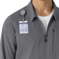 Carhartt Force Cross-Flex Men's Lightweight Scrub Jacket - Pewter