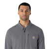 Carhartt Force Cross-Flex Men's Lightweight Scrub Jacket - Pewter