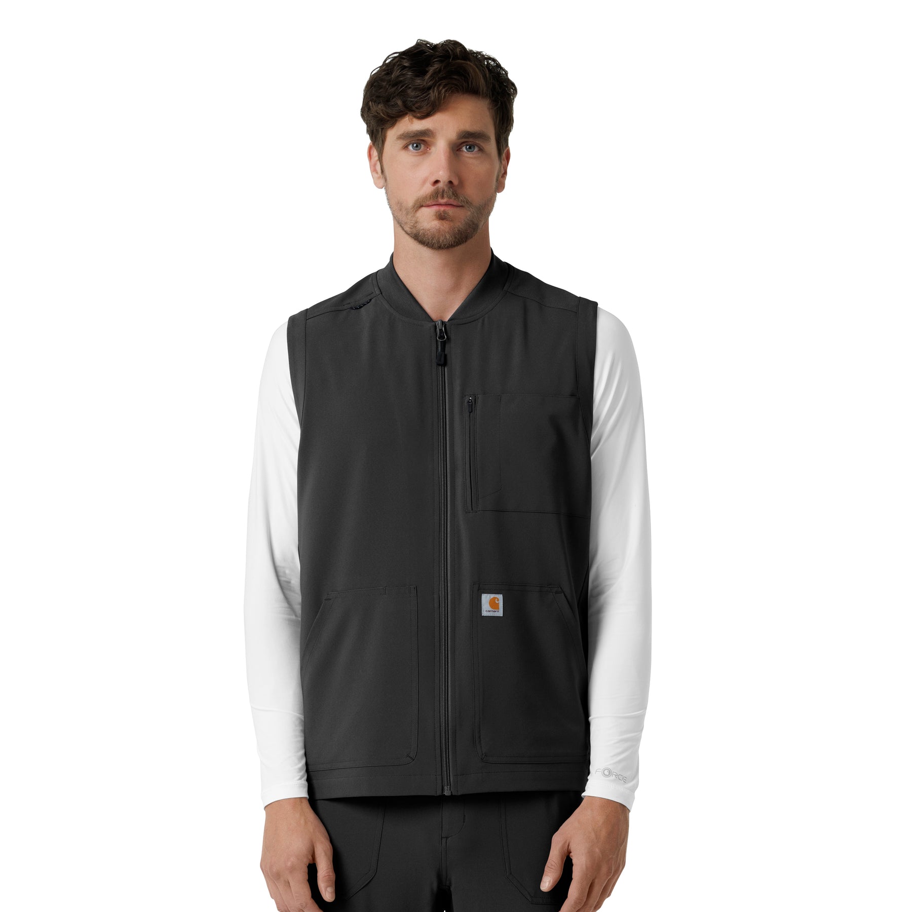 Force Cross-Flex Men's Lightweight Scrub Vest Black