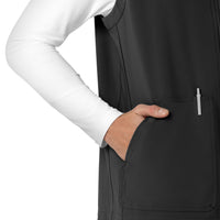 Force Cross-Flex Men's Lightweight Scrub Vest Black side detail 2