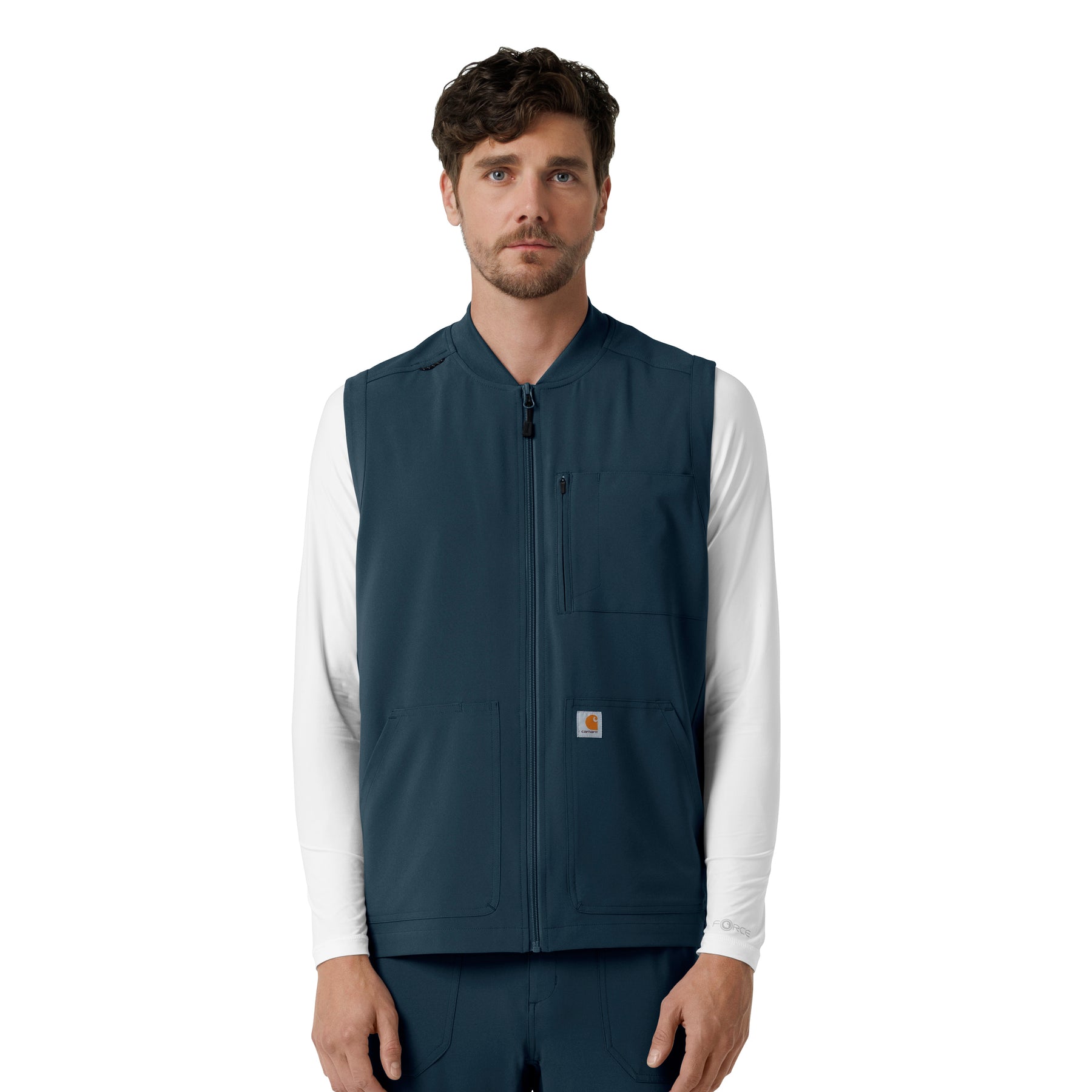 Force Cross-Flex Men's Lightweight Scrub Vest Navy