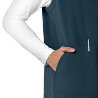 Force Cross-Flex Men's Lightweight Scrub Vest Navy side detail 2