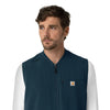 Carhartt Force Cross-Flex Men's Lightweight Scrub Vest - Navy