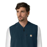 Carhartt Force Cross-Flex Men's Lightweight Scrub Vest - Navy