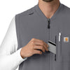 Force Cross-Flex Men's Lightweight Scrub Vest Pewter back detail