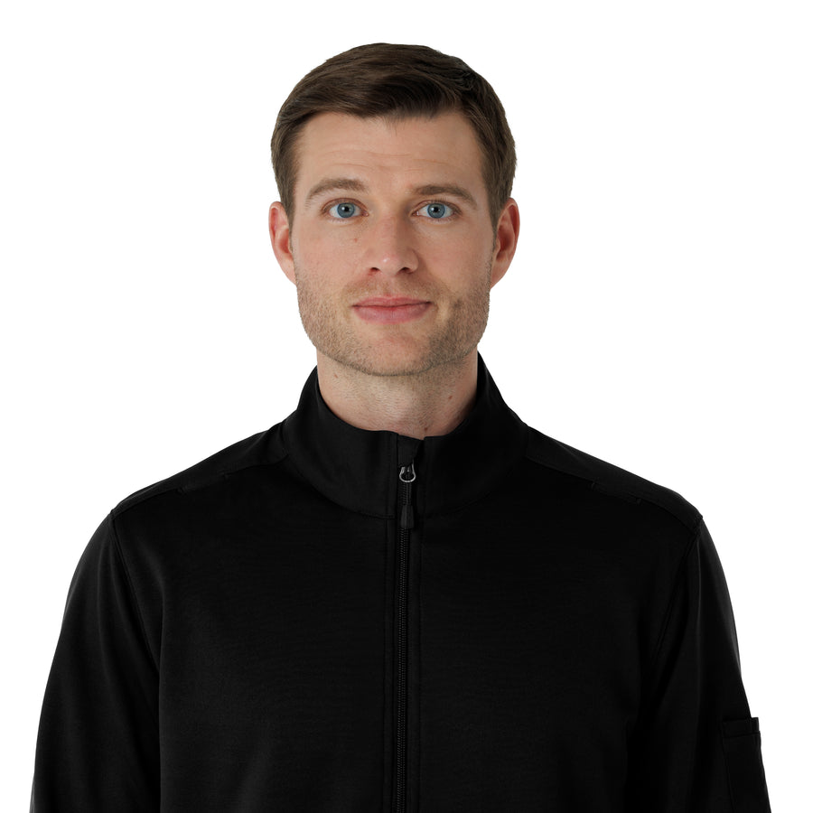 Rugged Flex RSCU Men's Half Zip Black front detail