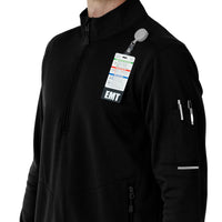 Rugged Flex RSCU Men's Half Zip Black hemline detail
