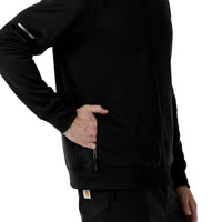Rugged Flex RSCU Men's Half Zip Black back detail