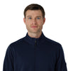 Rugged Flex RSCU Men's Half Zip Dark Navy front detail