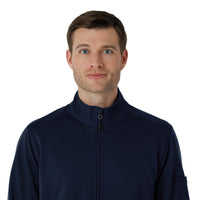 Rugged Flex RSCU Men's Half Zip Dark Navy front detail
