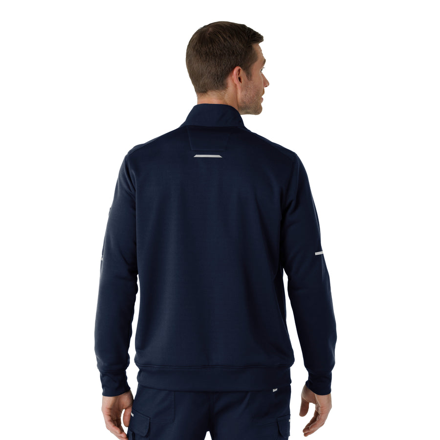 Rugged Flex RSCU Men's Half Zip Dark Navy back view