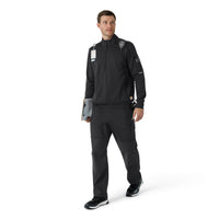 Rugged Flex RSCU Men's Half Zip Pewter full scrub set