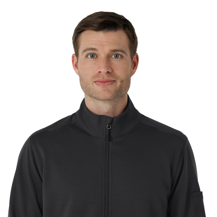 Rugged Flex RSCU Men's Half Zip Pewter front detail