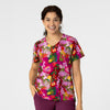 Women’s LIMITED V-Neck Print Scrub Top - Women's Day