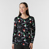 Christmas Long Sleeve - Gnome Print Underscrub