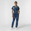 Women's Holiday Print Zip Front Onesie - Gnome Alone with acessories